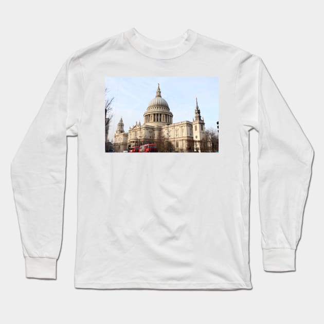 Saint Pauls Cathedral Long Sleeve T-Shirt by LeighsDesigns